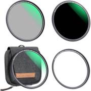 K&F Concept SKU.1620 - zestaw trzech filtrów (MCUV+CPL+ND1000), adapter magnetyczny, 52mm_Zawartość zestawu_1